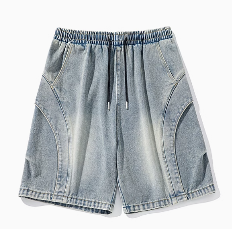 Vintage Denim-Shorts in Blau