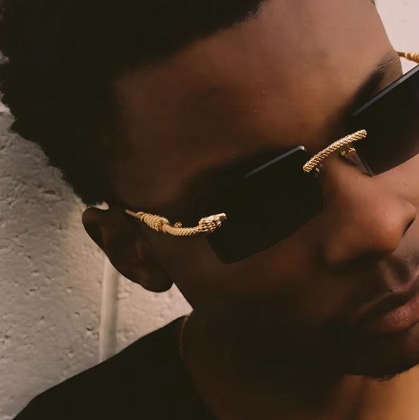 Sonnenbrille Retro Style schwarz