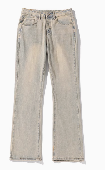 Denim washed Jeans straight