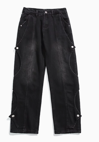 Streetwear-Jeans in Schwarz