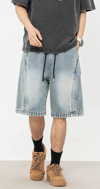Vintage Denim-Shorts in Blau