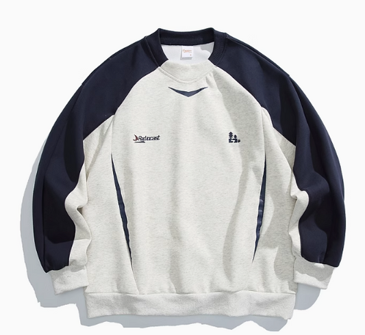 Retro Sweater in Hellgrau
