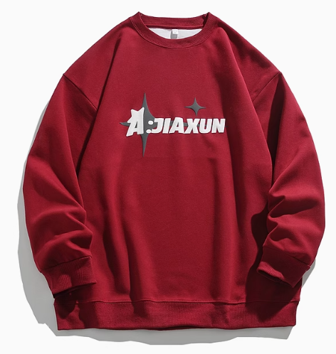Minimalistischer Sweater in Rotwein