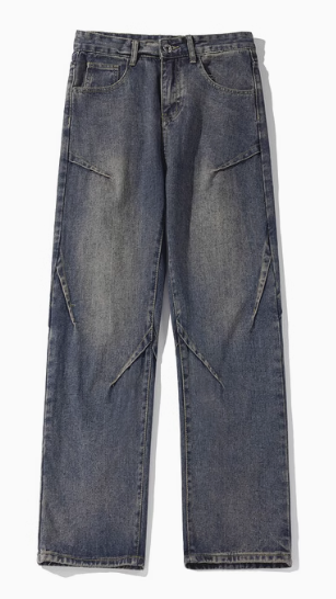 Vintage Workwear-Jeans in Waschblau