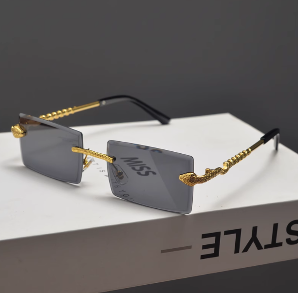 Sonnenbrille Retro Style schwarz